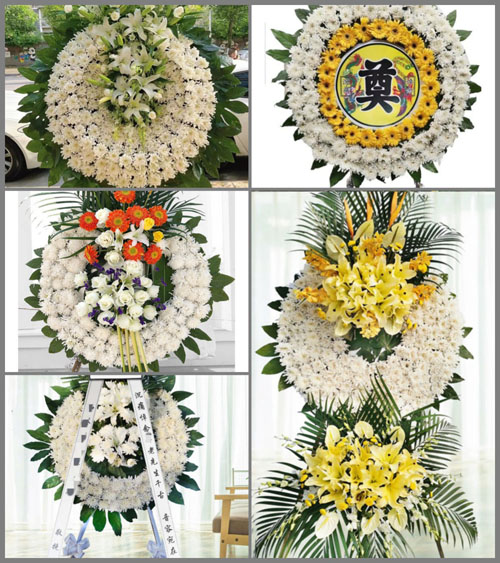 山西长治武乡县蟠龙镇山角坡村花圈速递